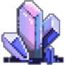 Pixel Art Purple Crystal Sticker