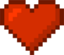Pixel Art Red Heart Sticker