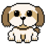 Pixel Art Shih Tzu Sticker