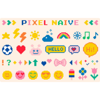 Pixel Art Sticker Sheet