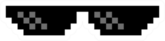 Pixel Art Thug Life Glasses Sticker