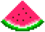 Pixel Art Watermelon Sticker
