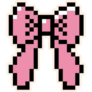Pixel Bow Sticker