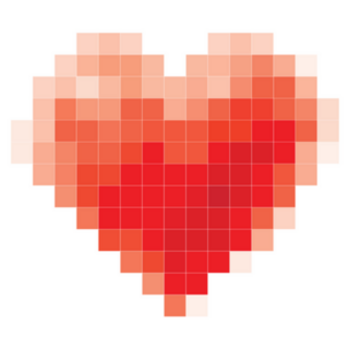 Pixel Heart Sticker