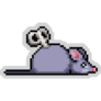 Pixel Mouse Toy Sticker