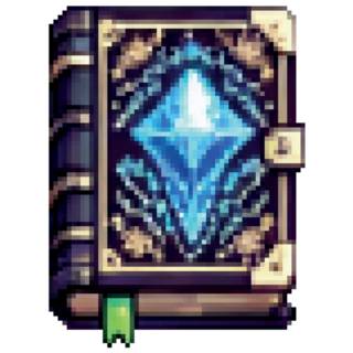 Pixel Wizard Book Sticker