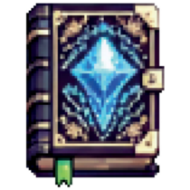 Pixel Wizard Book Sticker