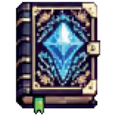 Pixel Wizard Book Sticker