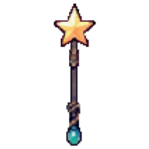 Pixel Wizard Star Sticker