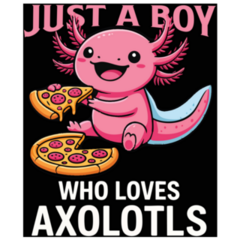 Pizza Boy Axolotl Sticker