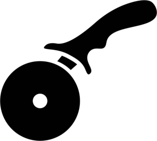 Pizza Cutter Sticker