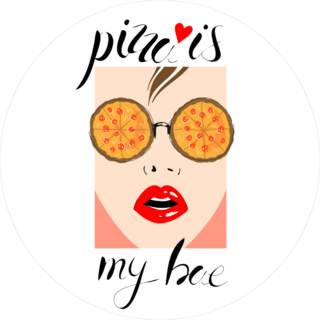 Pizza Is My Bae Sticker
