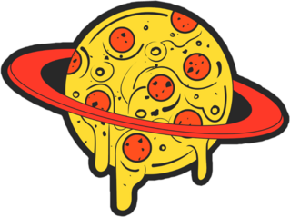 Pizza Planet In Space Sticker