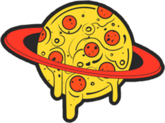 Pizza Planet In Space Sticker