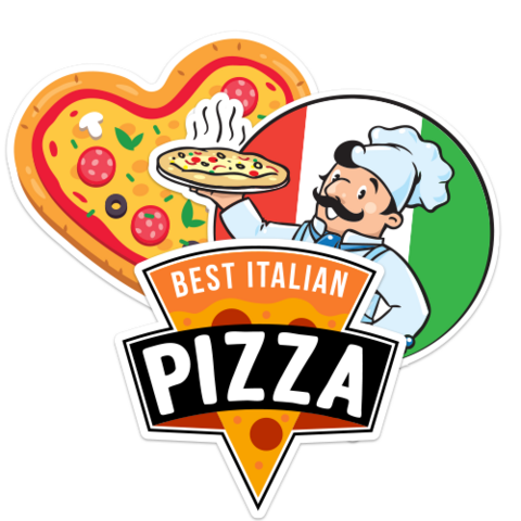 Pizza Decals & Stickers | Free Shipping