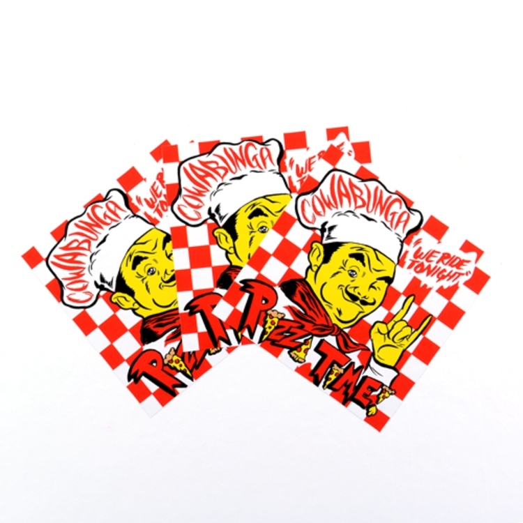 Pizza Time Custom Rectangle Stickers