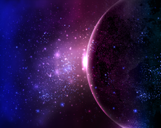 Planet In Space Sticker