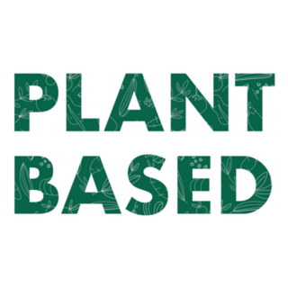 Plant Based Lettering Vegetarian Sticker