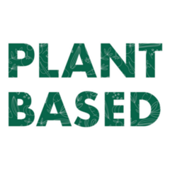 Plant Based Lettering Vegetarian Sticker