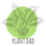 Plant Dad Abstract Illustration Sticker