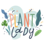 Plant Lady Typography Sticker