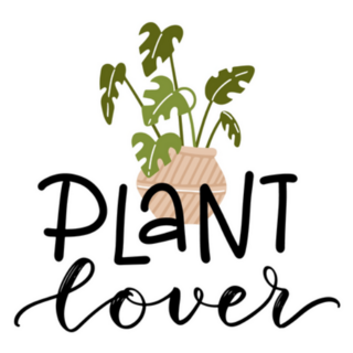 Plant Lover Playful Typography Sticker