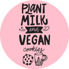Plant Milk And Vegan Cookies Sticker 
