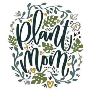 Plant Mom Modern Calligraphy Gardening Sticker