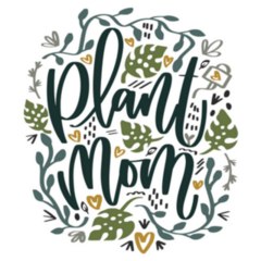 Plant Mom Modern Calligraphy Gardening Sticker