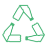 Plastic Bottle Recycle Icon Sticker