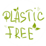 Plastic Free Hand Drawn Sticker