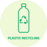 Plastic Recycling Bottle Icon Sticker
