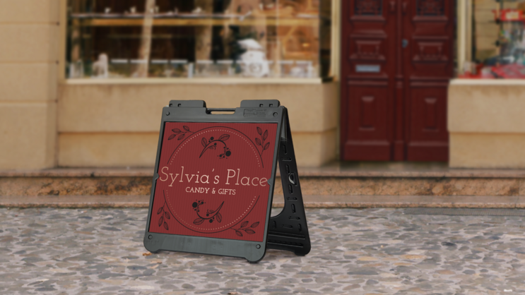 Plastic Sidewalk A-Frame Sign