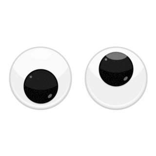 Plastic Toy Wobbly Eyes Sticker