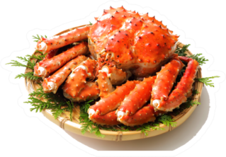 Plated Red King Crab Sticker