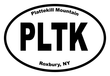 Plattekill Mountain Oval Sticker