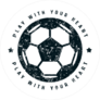 Play With Your Heart Soccer Circle Sticker