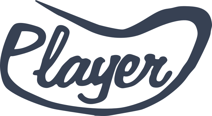 Player Vinyl Lettering Sticker