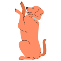 Playful Labrador Sticker