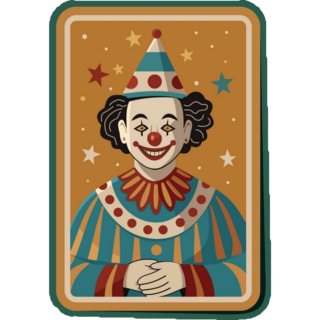 Playing Card Joker Sticker