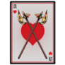 Playing Card Swords Through Heart Sticker