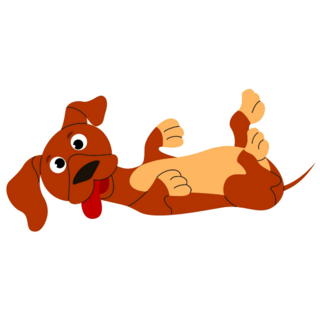 Playing Dachshund Sticker
