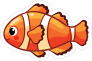 Pleasant Clownfish Sticker