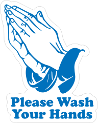 Please Wash Your Hands Sticker
