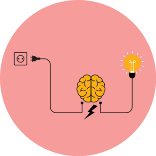 Plug And Cable Brain Charging Sticker