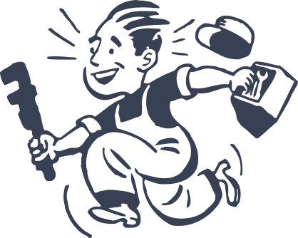 Plumber Running Sticker