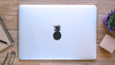 Plump Pineapple Sticker on a Laptop (New) example