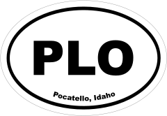 Pocatello, Idaho Oval Stickers