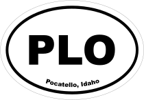 Pocatello, Idaho Oval Stickers