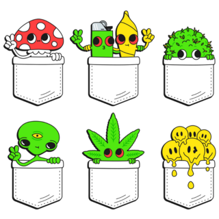 Pocket Characters Sticker Sheet